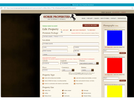 Test Basic property -> Premium 1' 2" 3' 4